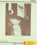 Reid Bros.-Fayscott-Reid 618HYD, Surface Grinder, before 19691, Operations and Maintenance Manual-618HYD-01